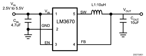 微型DC/DC转换器LM3670和LM3671的性能及应用范围