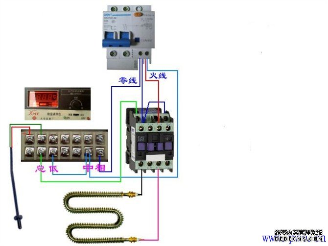 热电偶在电气控制中的控制电路图