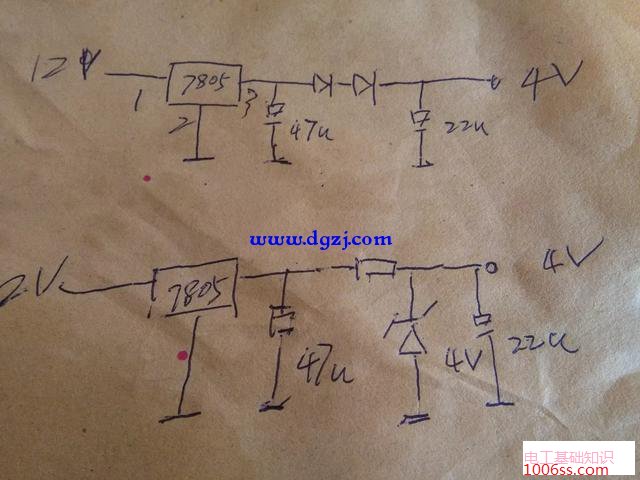 怎样把12v电压变成4v及电路图