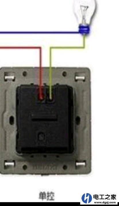 单开控制一个灯改成单开带插座怎么接线