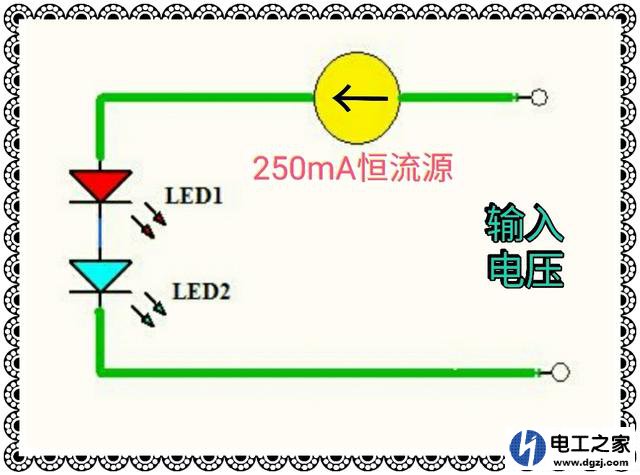 不同额定电压的大功率LED能否串联在一个恒流电路中