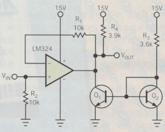 基于电流源使LM324运算放大器的输出电流降到地电平之上