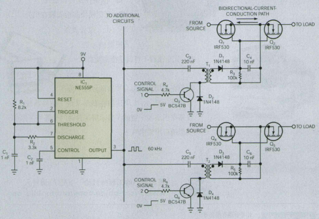 采用两只MOSFET进行串联替代普通继电器实现应用