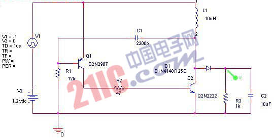 简单升压电路图