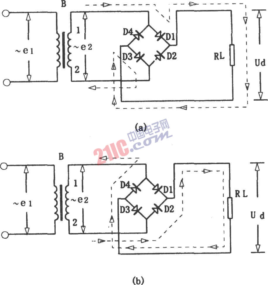桥式整流电路图